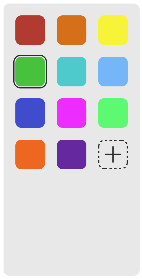 Color palette